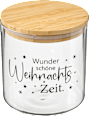 Glasvorratsdose mit Bambusdeckel "Weihnachtsszeit" Dekorieren & Einrichten