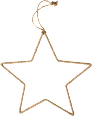 Metallstern aus Jute (30 cm), braun  Dekorieren & Einrichten