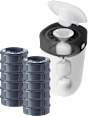 Windeleimer Twist & Click inkl. 12 Nachfüllkassetten, weiß Tommee Tippee