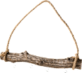 Holzast zum Aufhängen mit vier Haken (38 cm) Dekorieren & Einrichten