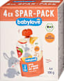 Quetschie Apfel & Pfirsich mit Hafer ab 1 Jahr babylove