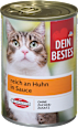 Hrană umedă pentru pisici în sos cu aromă de pui Dein Bestes