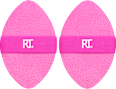 Make-up Schwamm 2er Set Miracle 2in1 Powder Puff REAL TECHNIQUES