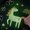 Schlafanzug mit Glow-in-the-Dark Einhorn-Motiv, blau, Gr. 92 ALANA