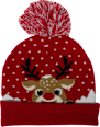 Kinderbeanie rot mit Bommel PURSET