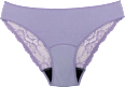 Periodenunterwäsche Spitze Brief lila, Gr. M snuggs