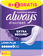 discreet Einlagen Inkontinenz Long Plus always