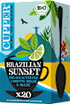 Kräutertee "Brazilian Sunset" mit Limette, Minze & Mate (20 Beutel) Cupper