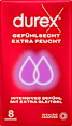 Kondome Gefühlsecht Extra Feucht, Breite 56mm Durex