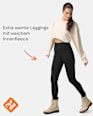 Thermo-Leggings mit Innenfleece schwarz Gr. 40/42 nur die