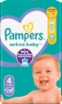 Pelene jumbo pack vel. 4 (9 – 14 kg) Pampers active baby