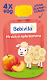 Quetschie Kinderspass Pfirsich in Apfel Banane ab 1 Jahr (4x90 g) Bebivita