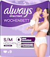 discreet Pants Inkontinenz Wochenbett, Gr. S/M always