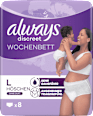 discreet Pants Inkontinenz Wochenbett, Gr. L always