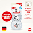 Schnuller Space Mickey grau/weiß 6-18 Monate NUK