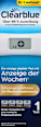 Schwangerschaftstest mit digitaler Anzeige der Woche Clearblue
