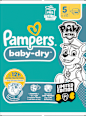 Windeln Baby Dry Gr.5 (11-16 kg) Limited Edition Paw Patrol, Monatsbox Pampers