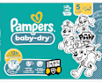 Windeln Baby Dry Gr.5 (11-16 kg) Limited Edition Paw Patrol, Monatsbox Pampers