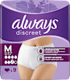 discreet Pants Inkontinenz Plus Gr. M, Vorteilspack (4x9 St) always
