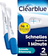 Schwangerschaftstest Schnelle Erkennung 1 Min Clearblue