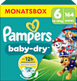 Windeln Baby Dry Gr.6 (13-18 kg) Limited Edition Paw Patrol, Monatsbox Pampers