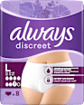 discreet Pants Inkontinenz Plus Gr. L, Vorteilspack (4x8 St) always