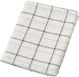 Tischdecke aus Baumwolle/Leine, kariert/offwhite (180x140 cm) BOLTZE