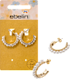 Creolen mit Perlen, Gold-Optik ebelin