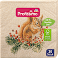 Servietten "Eichhörnchen" aus Recycling-Material (33x33 cm) Profissimo