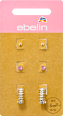 Ohrstecker Strass, Gold-Optik ebelin