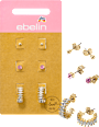 Ohrstecker Strass, Gold-Optik ebelin
