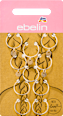 Haarpiercings Gold-Optik ebelin