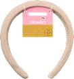 Haarreif gepolstert, beige ebelin