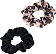 Scrunchies Leo-Print & schwarz ebelin