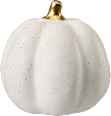 Keramikkürbis mit goldenem Stiel, weiß, klein Dekorieren & Einrichten
