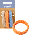 Haargummis strukturiert beige, orange, blau ebelin