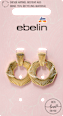 Ohrstecker recycelt, Gold-Optik ebelin