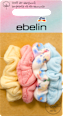 Scrunchies Bio-Baumwolle rosa, hellblau, gelb, Blümchen ebelin