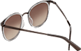 Metall-Sonnenbrille in Braun mit brauner Tönung SUNDANCE