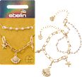 Armbänder mit Perlen & Muscheln, Gold-Optik ebelin