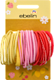 Haargummis rot/rosa/gelb ebelin