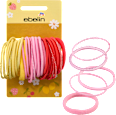 Haargummis rot/rosa/gelb ebelin