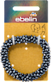 Haargummi/Armband mit Glitzerperlen blau ebelin
