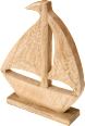 Holzaufsteller Segelboot, Mangoholz Dekorieren & Einrichten