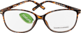 dioptrické brýle na čtení +2,5 Dp, hnědé Visiomax