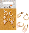 Creolen mit Blume, Gold-Optik ebelin