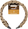 Haarreif geflochten recycelt khaki ebelin
