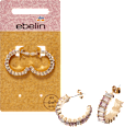 Creolen mit Strass, Gold-Optik ebelin