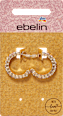 Creolen mit Strass, Gold-Optik ebelin