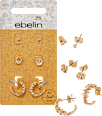 Ohrstecker Blumen & Blätter, Gold-Optik ebelin